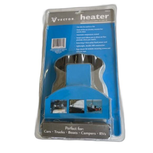 Auto Dash Mount Heater . 200 Watt/Portable 12 - Volt DC . Vector TVEC201 - Picture 2 of 5